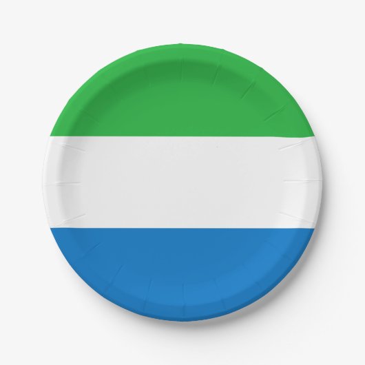 Vlag van Sierra Leone Papieren Bordje (Voorkant)