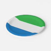Vlag van Sierra Leone Papieren Bordje (Gekanteld)