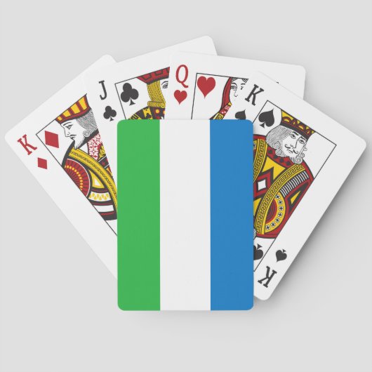 Vlag van Sierra Leone Pokerkaarten (Achterkant)