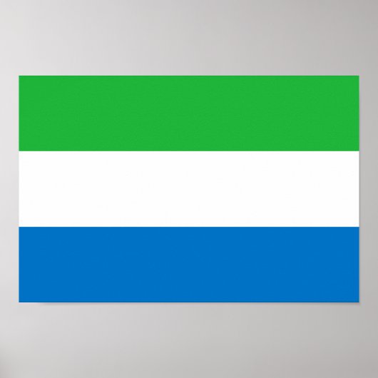 Vlag van Sierra Leone Poster (Voorkant)