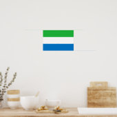 Vlag van Sierra Leone Poster (Keuken)
