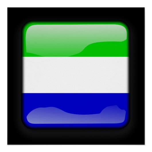 Vlag van Sierra Leone Poster (Voorkant)