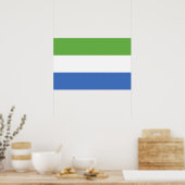 Vlag van Sierra Leone Poster (Keuken)