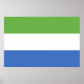 Vlag van Sierra Leone Poster (Voorkant)