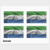 Vlag van Sierra Leone Rechthoekige Sticker (Vel)