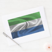 Vlag van Sierra Leone Rechthoekige Sticker (Envelop)