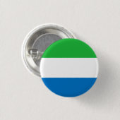 Vlag van Sierra Leone Ronde Button 3,2 Cm (Voorkant /achterkant)