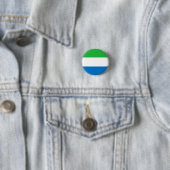 Vlag van Sierra Leone Ronde Button 3,2 Cm (In situ)