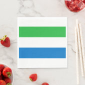 Vlag van Sierra Leone Servet (Insitu)