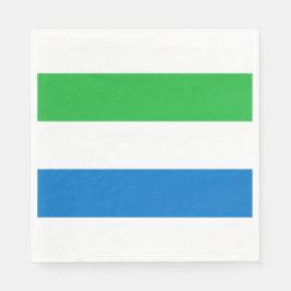 Vlag van Sierra Leone Servet