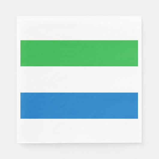 Vlag van Sierra Leone Servet (Voorkant)