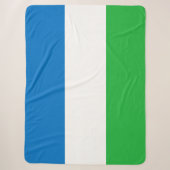Vlag van Sierra Leone Sherpa Deken (Voorkant)