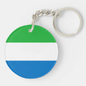Vlag van Sierra Leone Sleutelhanger (Achterkant)