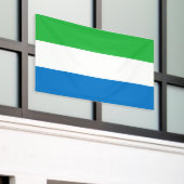 Vlag van Sierra Leone Spandoek (Buitenkant Gebouw)
