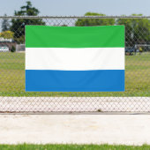 Vlag van Sierra Leone Spandoek (Insitu)