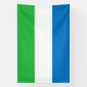 Vlag van Sierra Leone Spandoek (Verticaal)