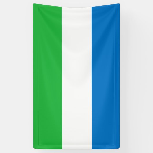 Vlag van Sierra Leone Spandoek (Verticaal)