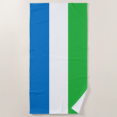 Vlag van Sierra Leone Strandlaken (Voorkant)