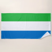 Vlag van Sierra Leone Strandlaken (Voorkant)
