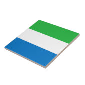 Vlag van Sierra Leone Tegeltje (Zijkant)