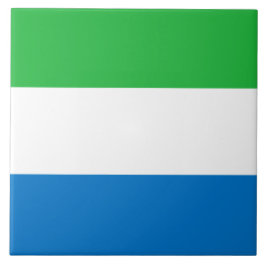 Vlag van Sierra Leone Tegeltje
