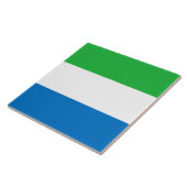 Vlag van Sierra Leone Tegeltje (Zijkant)