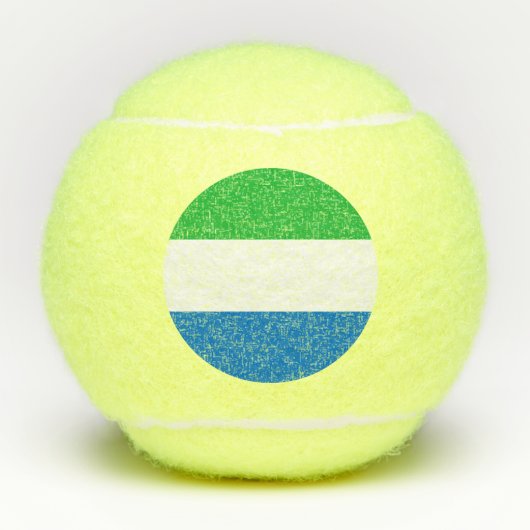 Vlag van Sierra Leone Tennisballen (Voorkant)