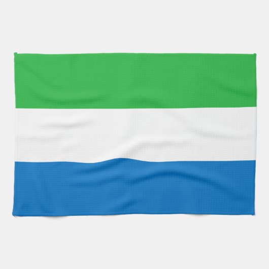 Vlag van Sierra Leone Theedoek (Horizontaal)