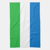 Vlag van Sierra Leone Theedoek (Verticaal)