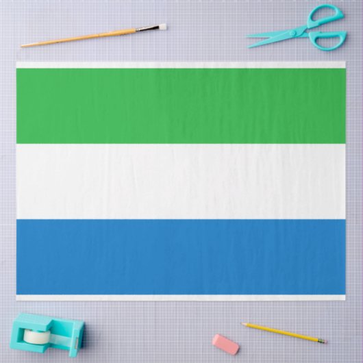 Vlag van Sierra Leone Tissuepapier (Craft)