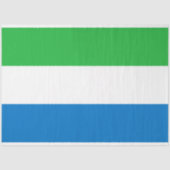 Vlag van Sierra Leone Tissuepapier (Voorkant)