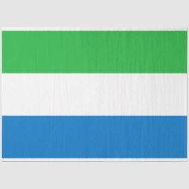 Vlag van Sierra Leone Tissuepapier