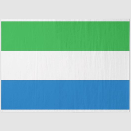 Vlag van Sierra Leone Tissuepapier (Voorkant)
