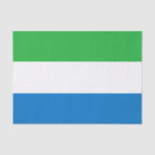 Vlag van Sierra Leone Tissuepapier (Voorkant)