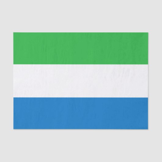 Vlag van Sierra Leone Tissuepapier (Voorkant)