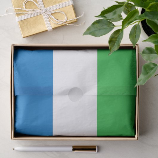 Vlag van Sierra Leone Tissuepapier (Geschenk)