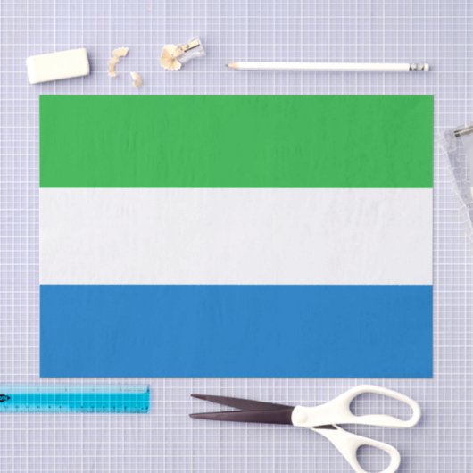 Vlag van Sierra Leone Tissuepapier (Craft)
