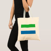 Vlag van Sierra Leone Tote Bag (Voorkant (product))