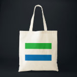 Vlag van Sierra Leone Tote Bag<br><div class="desc">Patriottische vlag van Sierra Leone.</div>