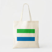 Vlag van Sierra Leone Tote Bag (Voorkant)