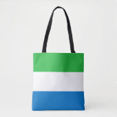 Vlag van Sierra Leone Tote Bag (Voorkant)