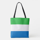 Vlag van Sierra Leone Tote Bag (Achterkant)