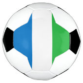 Vlag van Sierra Leone Voetbal (Gedraaid)