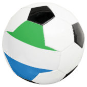 Vlag van Sierra Leone Voetbal (Drie kwart)