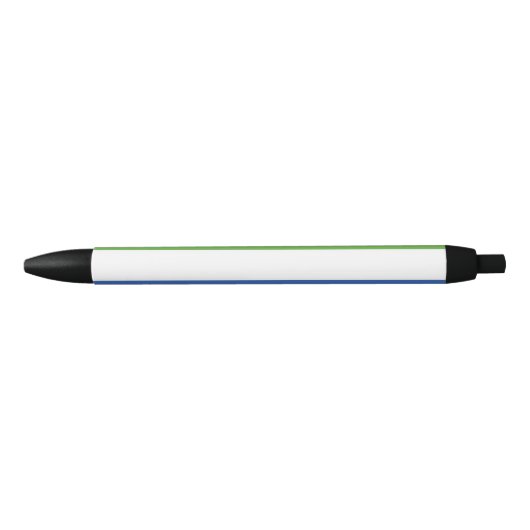 Vlag van Sierra Leone Zwarte Inkt Pen (Voorkant)
