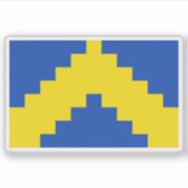 Vlag van Sillamäe, Estland Sticker (Voorkant)