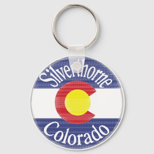 vlag van Silniettemin orne Colorado Sleutelhanger (Voorkant)