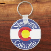 vlag van Silniettemin orne Colorado Sleutelhanger (Voorkant)