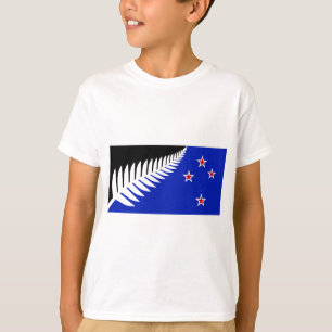 Vlag van Silver Fern in Nieuw-Zeeland T-shirt