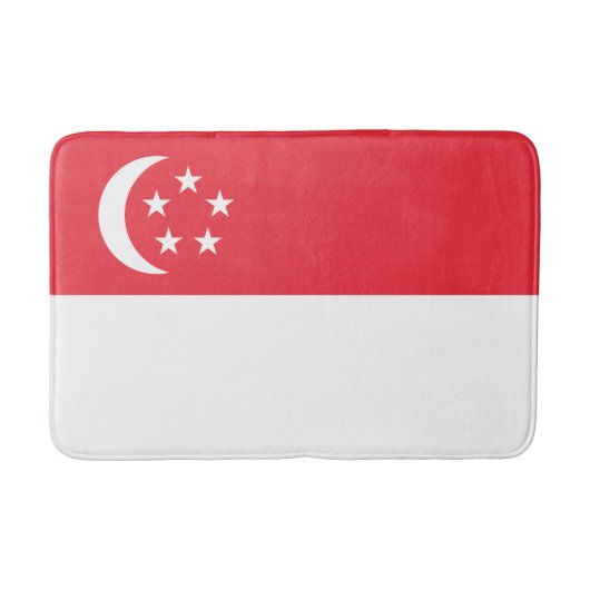 Vlag van Singapore Badmat (Voorkant)